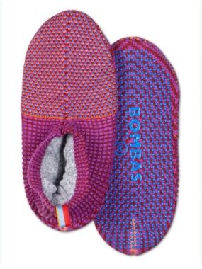 BOMBAS Jacquard Knit Grip Slippers